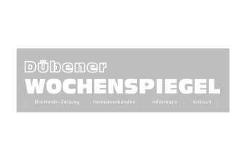 Logo Dübener Wochenspiegel Grau